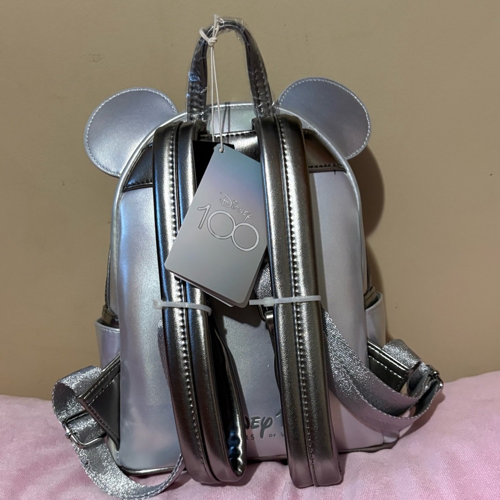 Sale! Loungefly Disney 100th anniversary mini backpack new with tags! - Picture 3 of 3